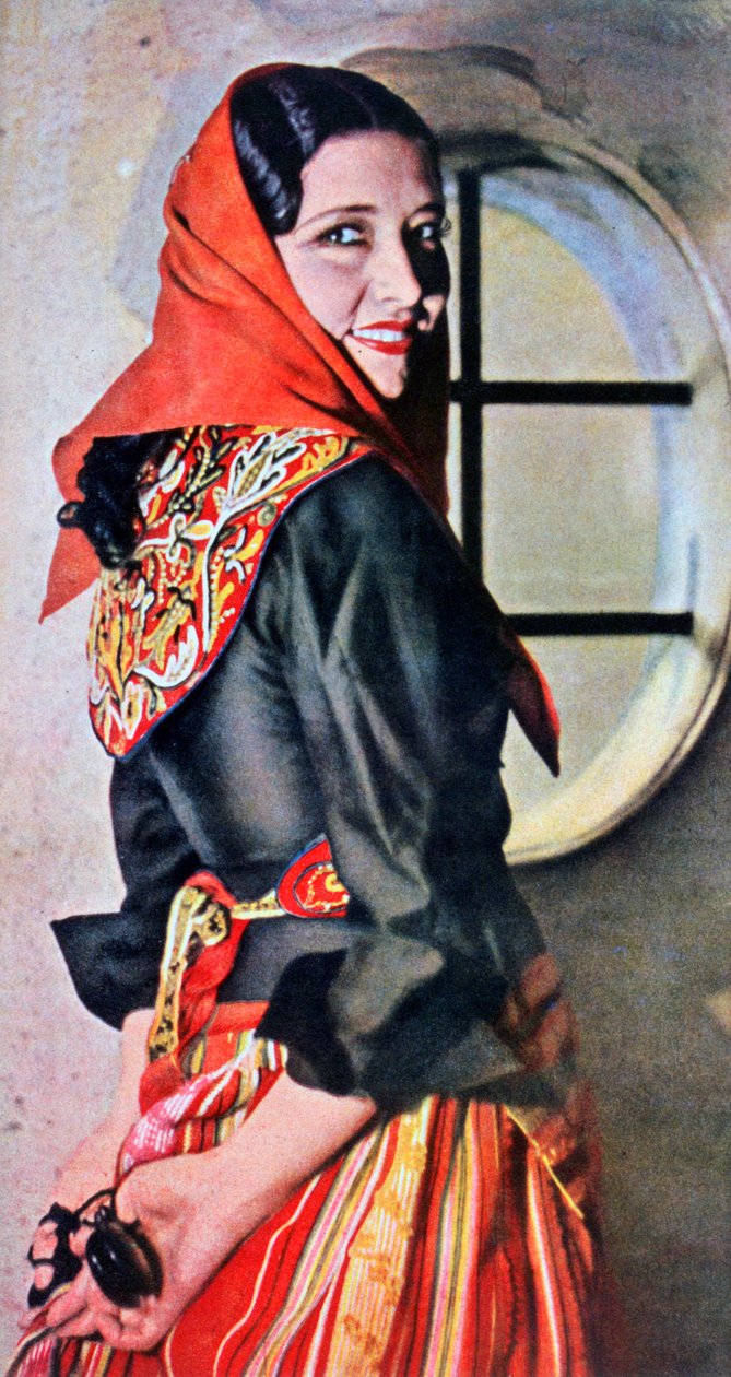 Manuela Del Rio, İspanyol oyuncu ve dansçı, 1943 by Unbekannt