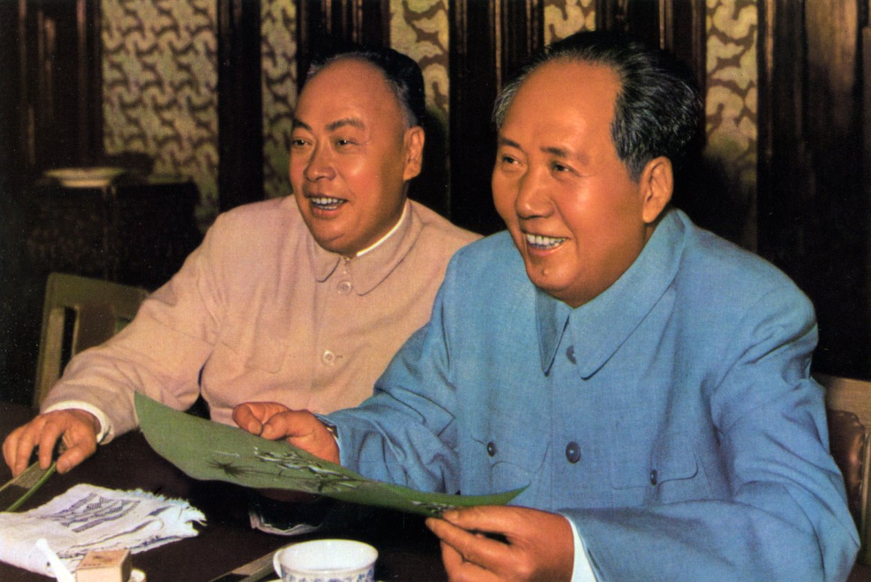 Mao Zedong ve Chen Yi, Çinli Komünist liderler, 1960'lar by Unbekannt