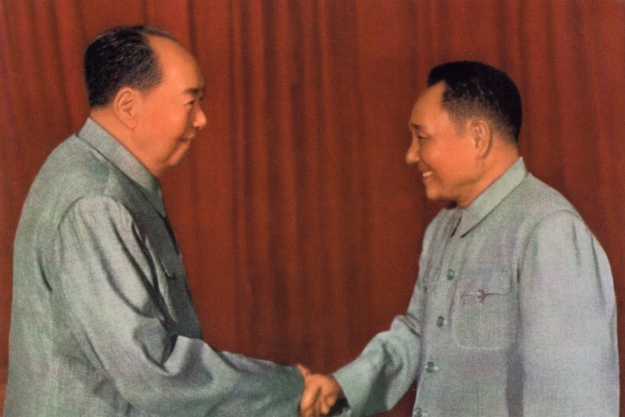 Mao Zedong and Deng Xiaoping, Chinese Communist leaders, c1960s by Unbekannt