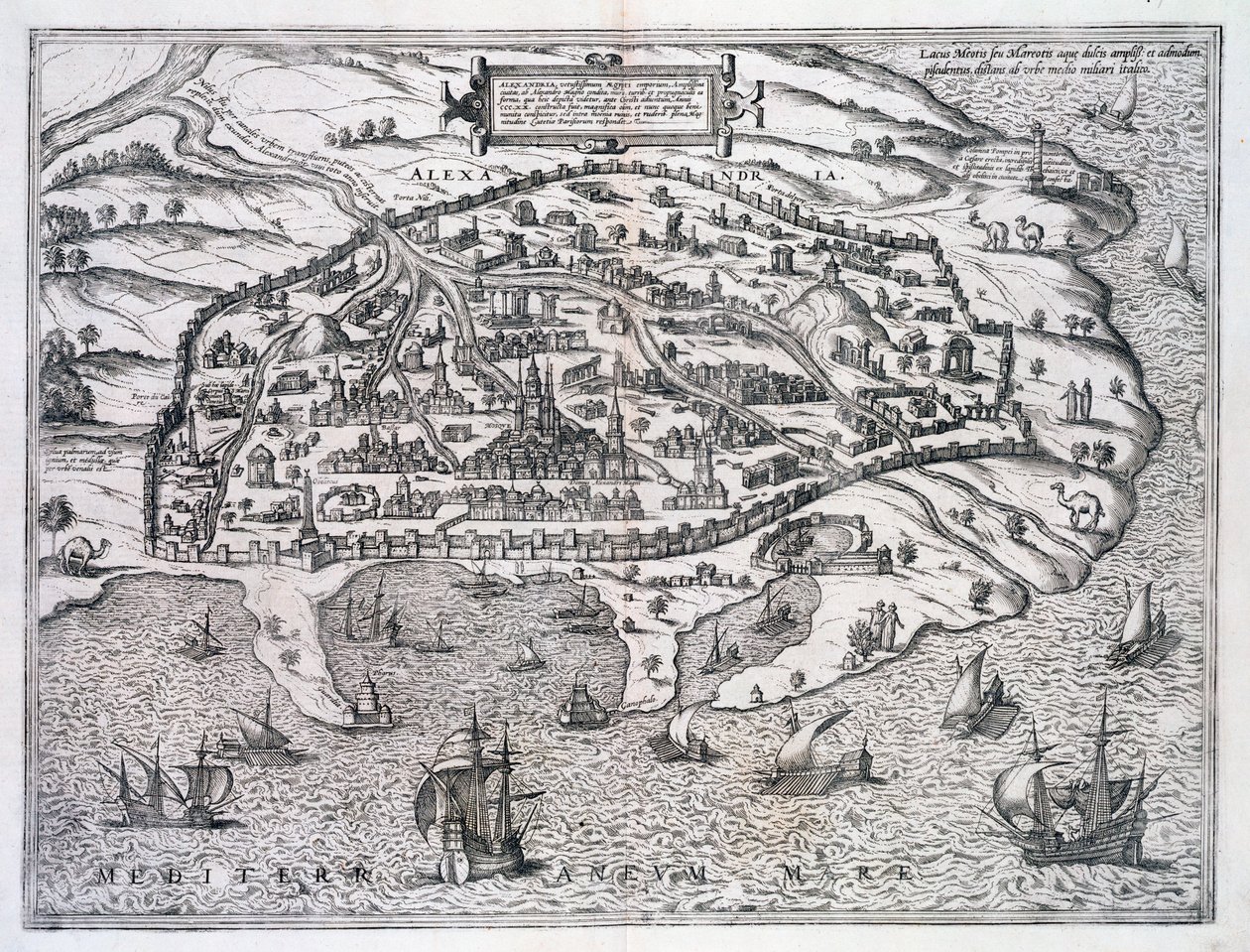 İskenderiye Haritası, Mısır, c1625 by Unbekannt