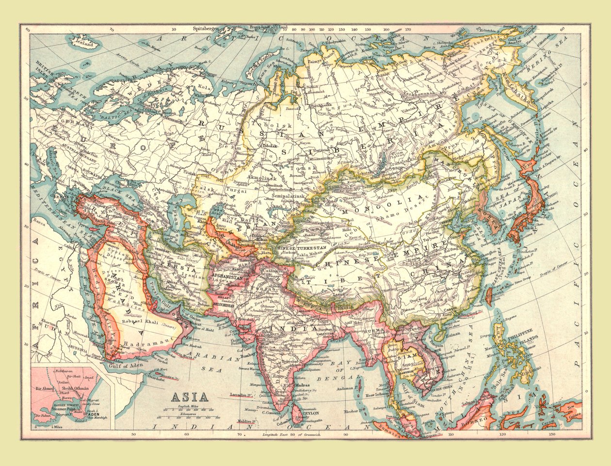 Asya Haritası, 1902. by Unbekannt