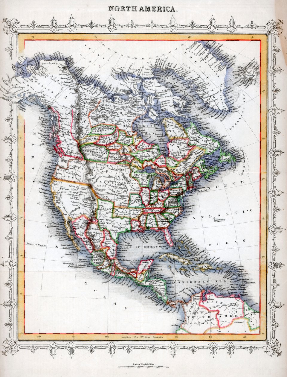 Kuzey Amerika Haritası by Unbekannt