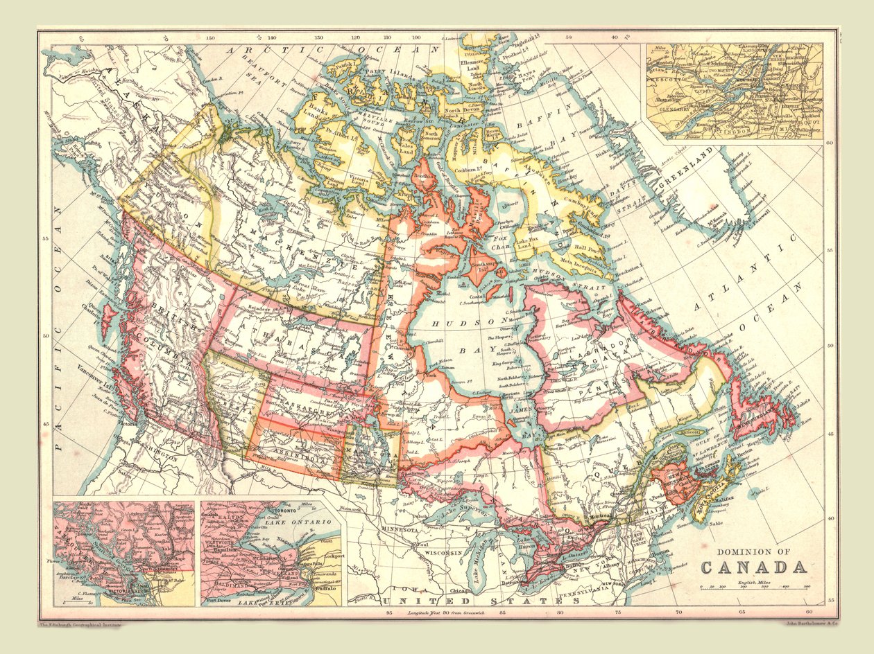 Kanada Dominion Haritası, 1902. by Unbekannt