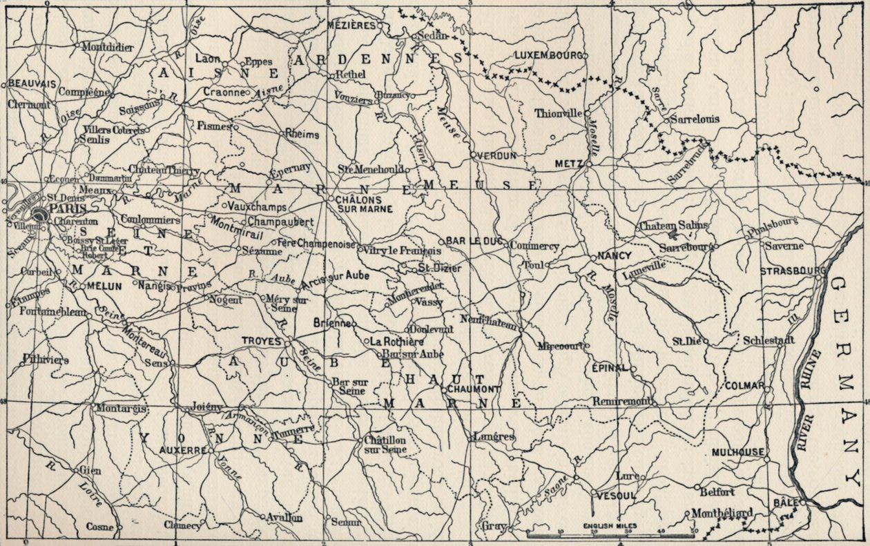 1814'te Harekat Alanı Haritası, 1896 by Unbekannt
