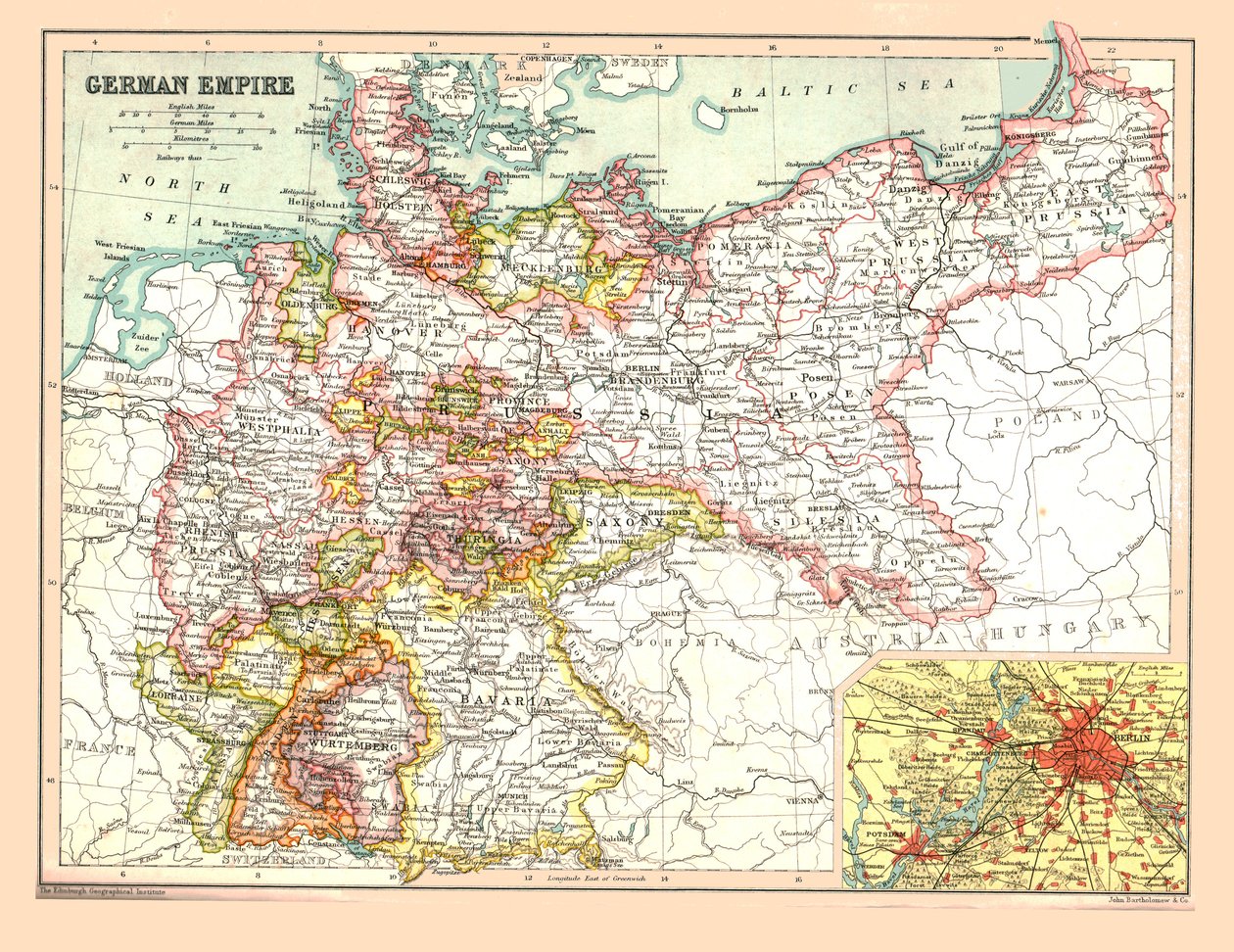 Alman İmparatorluğu Haritası, 1902. by Unbekannt