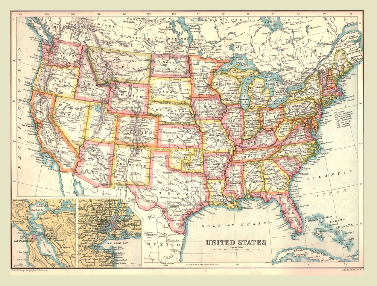 Amerika Birleşik Devletleri Haritası, 1902. by Unbekannt