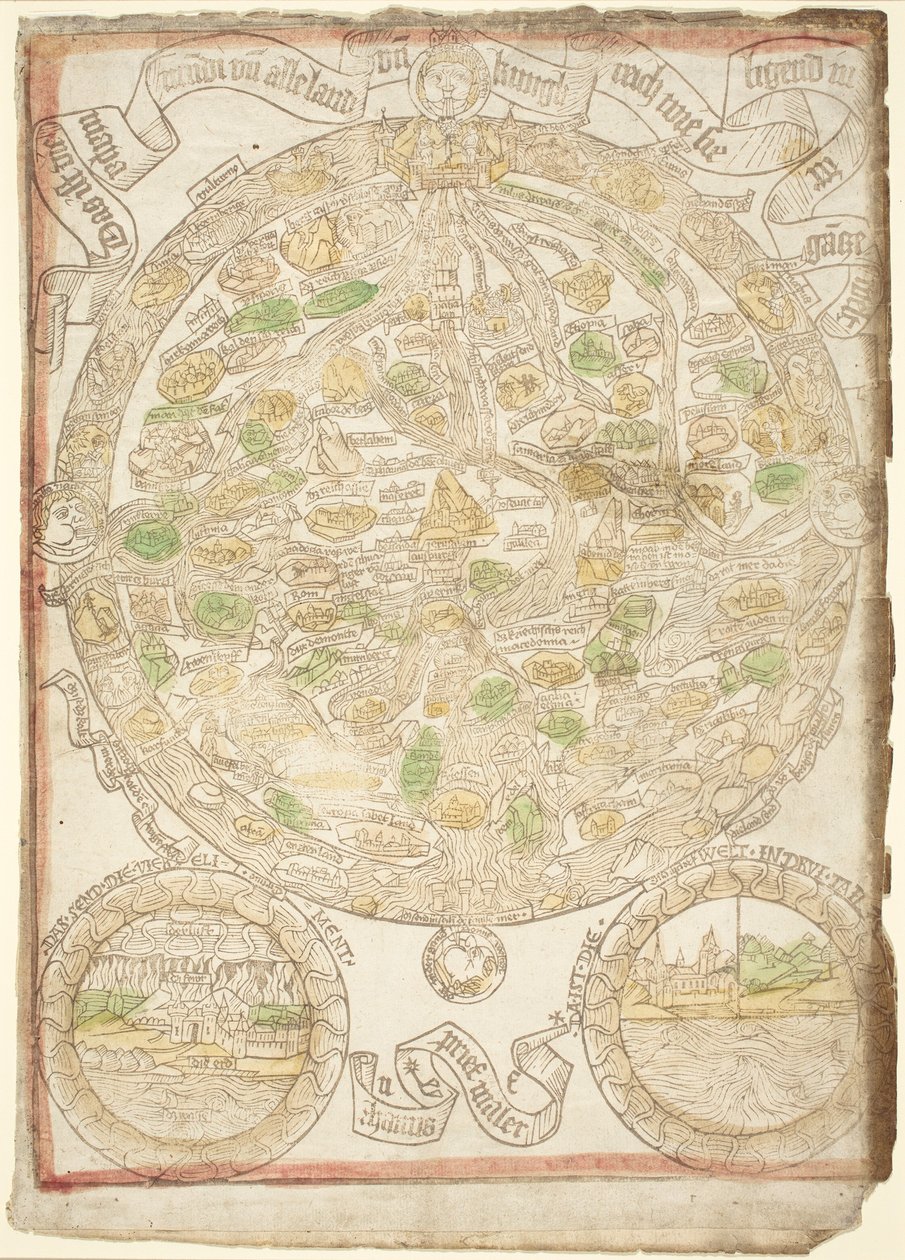 Dünya Haritası, c. 1480. by Unbekannt