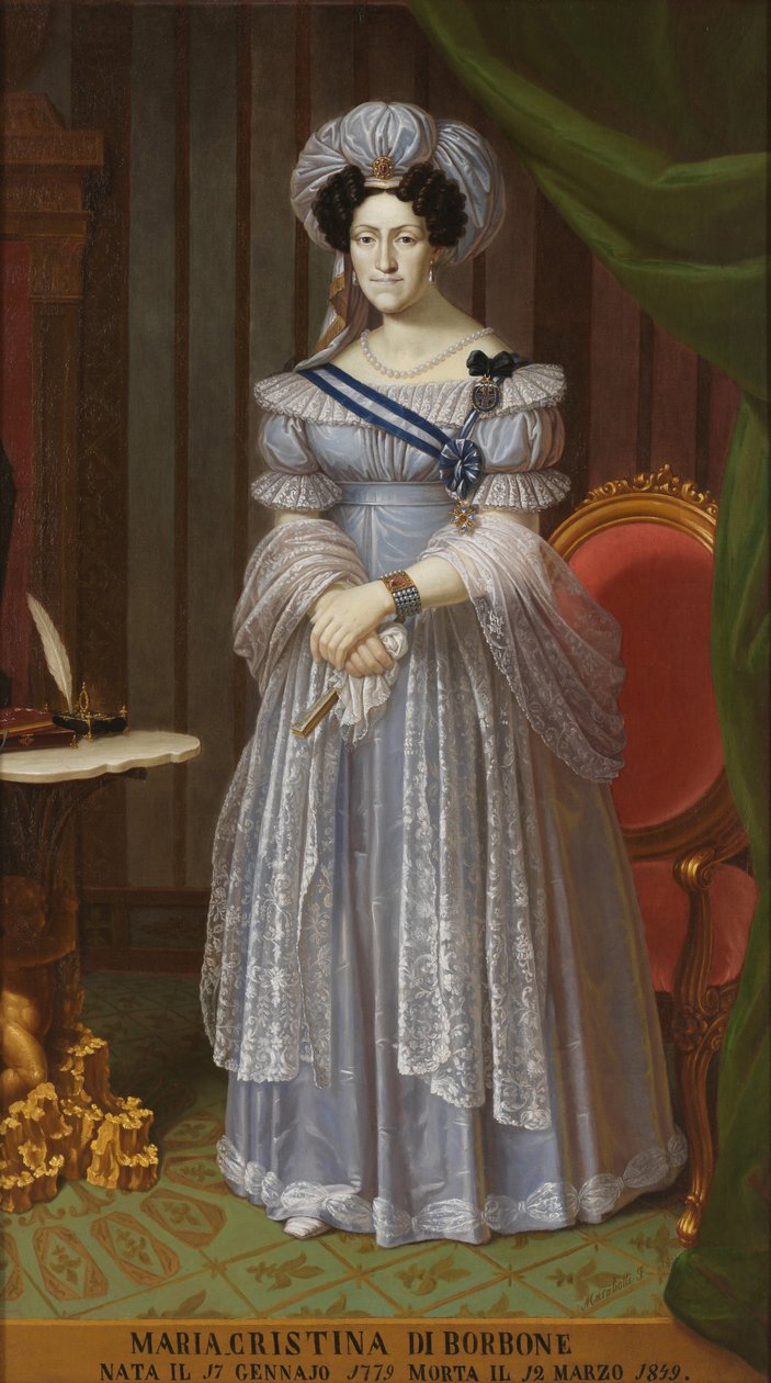 Napoli ve Sicilya Maria Cristina 1779-1849, Sardunya Kraliçesi by Unbekannt