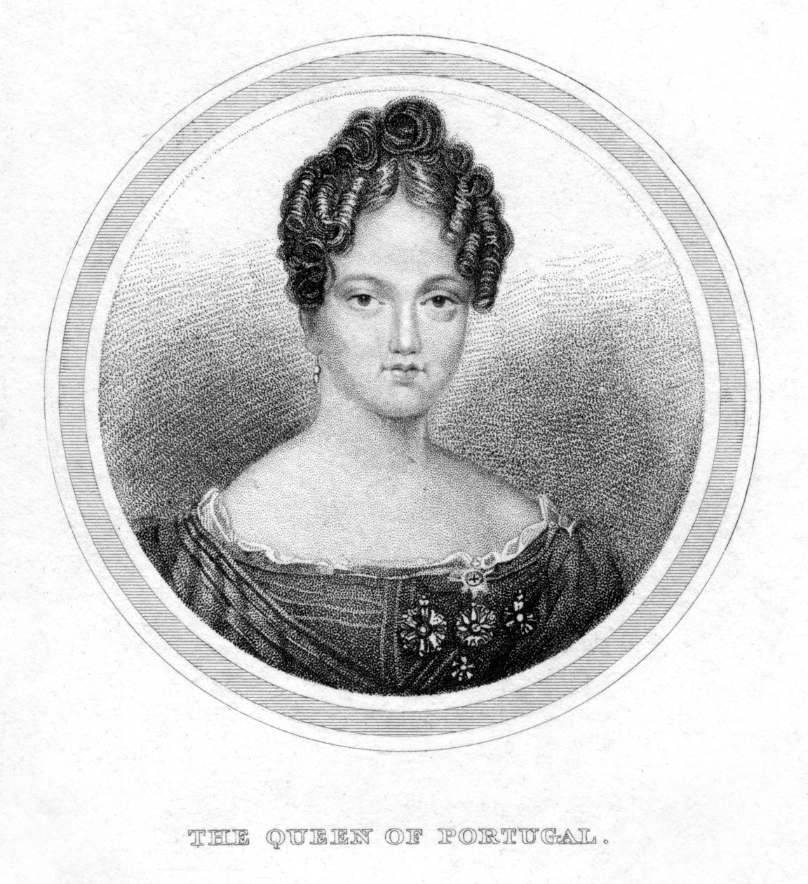 Portekiz Maria II, 19. yüzyıl by Unbekannt