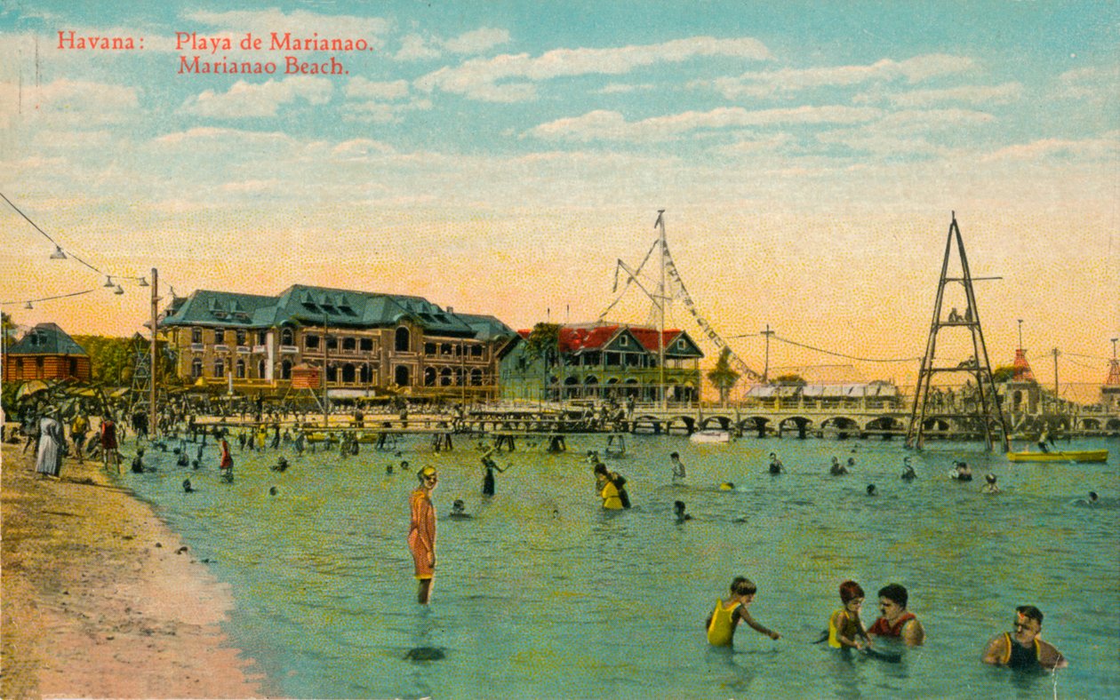 Marianao Yüzme Plajı, Havana, Küba, c1910 by Unbekannt