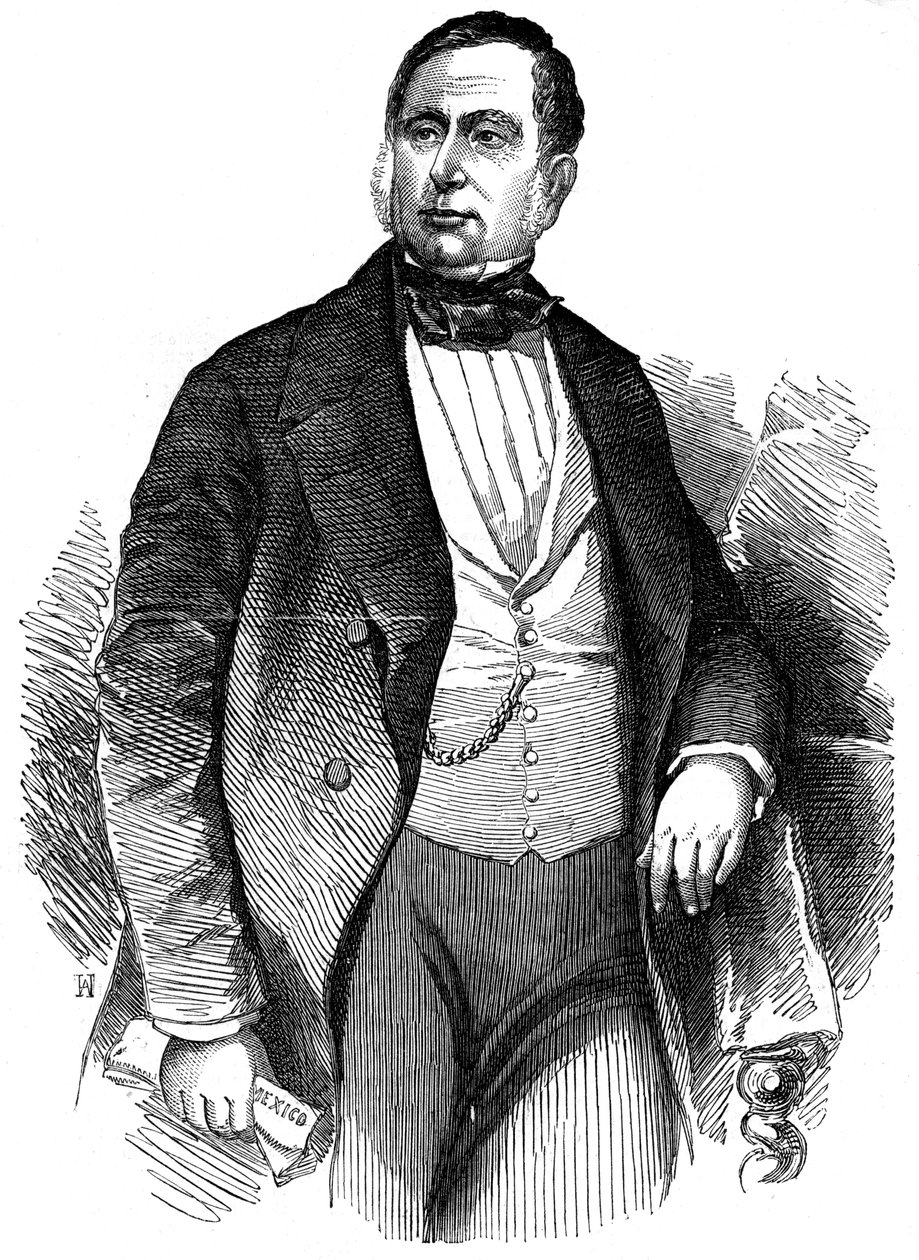 Mariano Arista, Meksikalı general ve politikacı, 1853 by Unbekannt