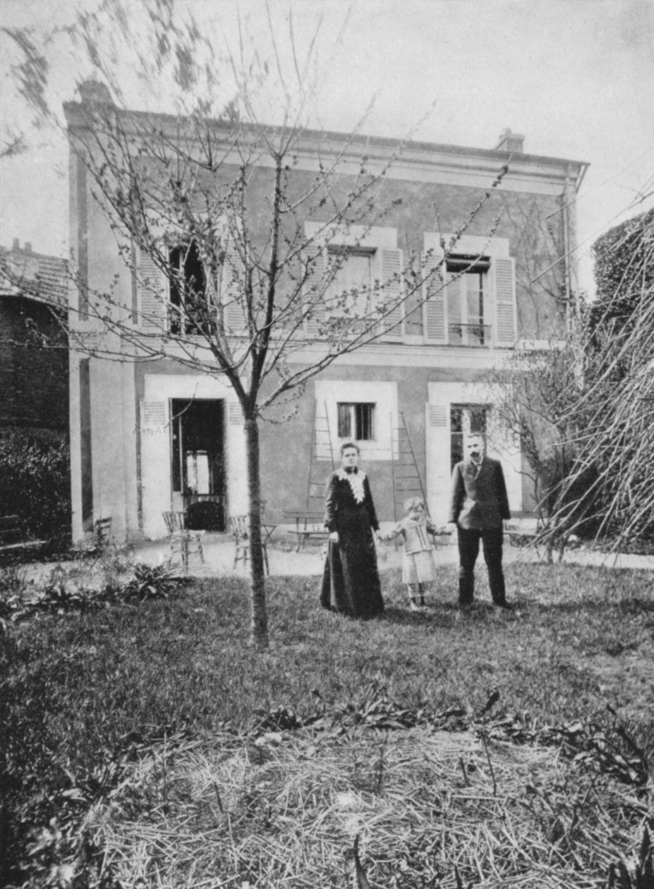 Marie 1867-1934 ve Pierre 1859-1906 Curie by Unbekannt