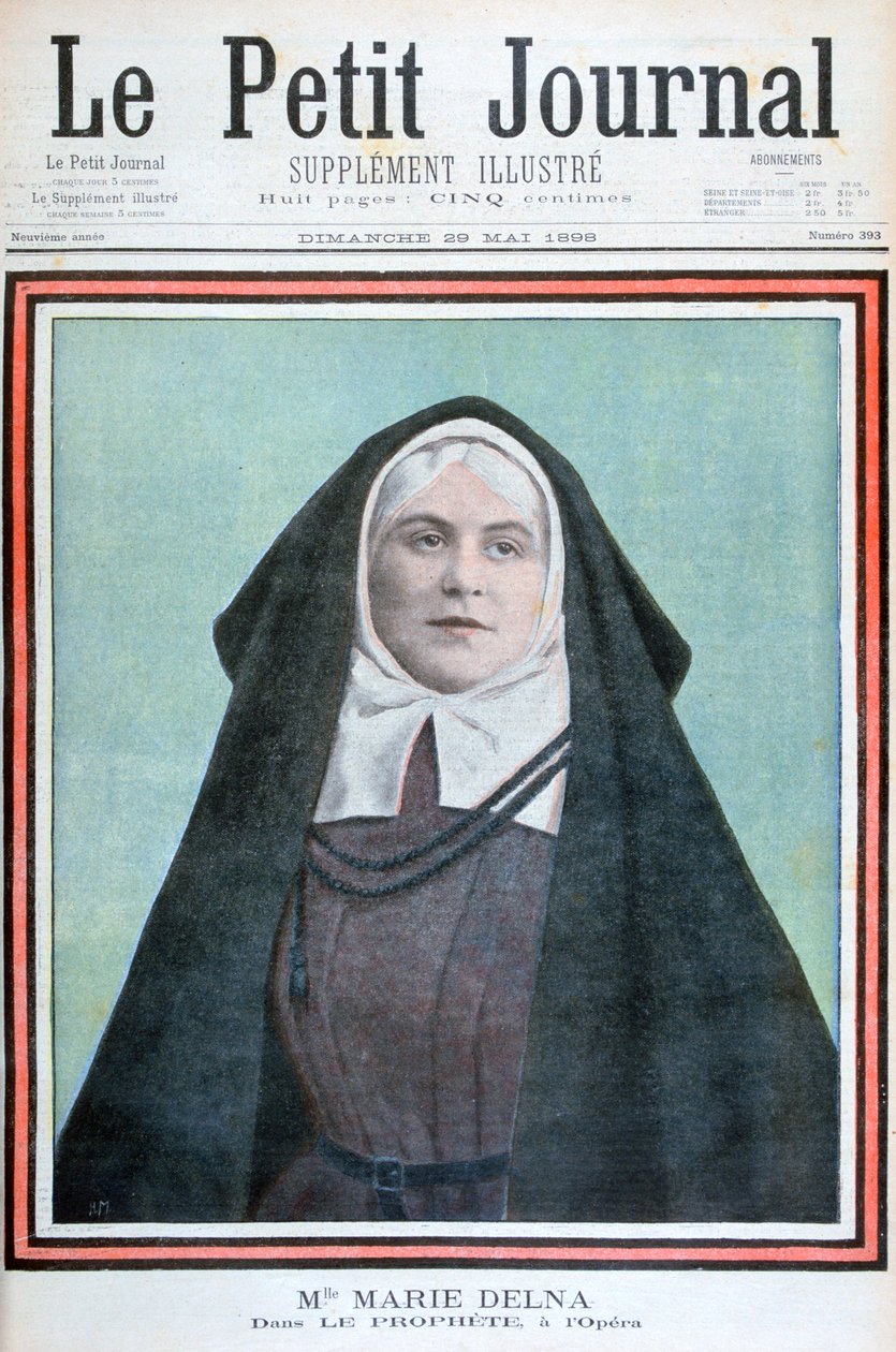 Marie Delna, Peygamber operasında, 1898 by Unbekannt