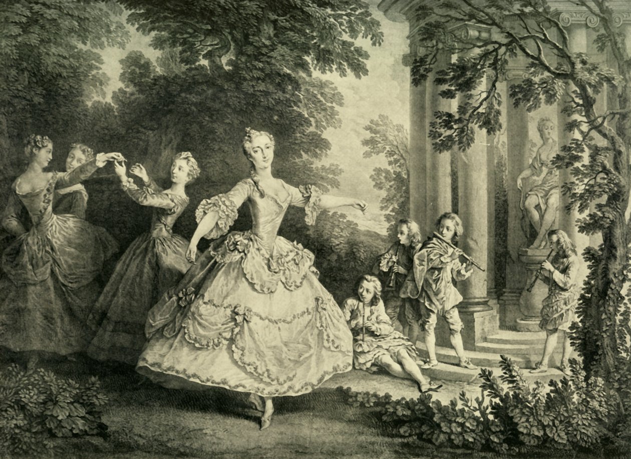 Marie Salle dansı, 1732, 1908. by Unbekannt