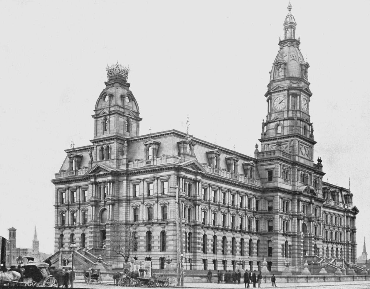 Marion County Adliye Sarayı, Indianapolis, ABD, c1900. by Unbekannt
