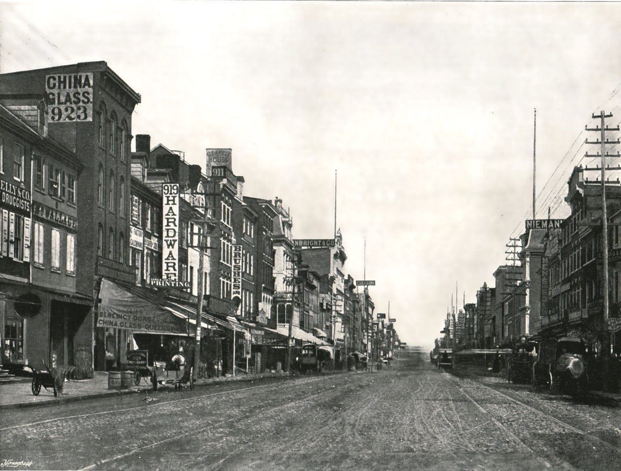 Market Caddesi, Philadelphia, ABD, 1895. by Unbekannt