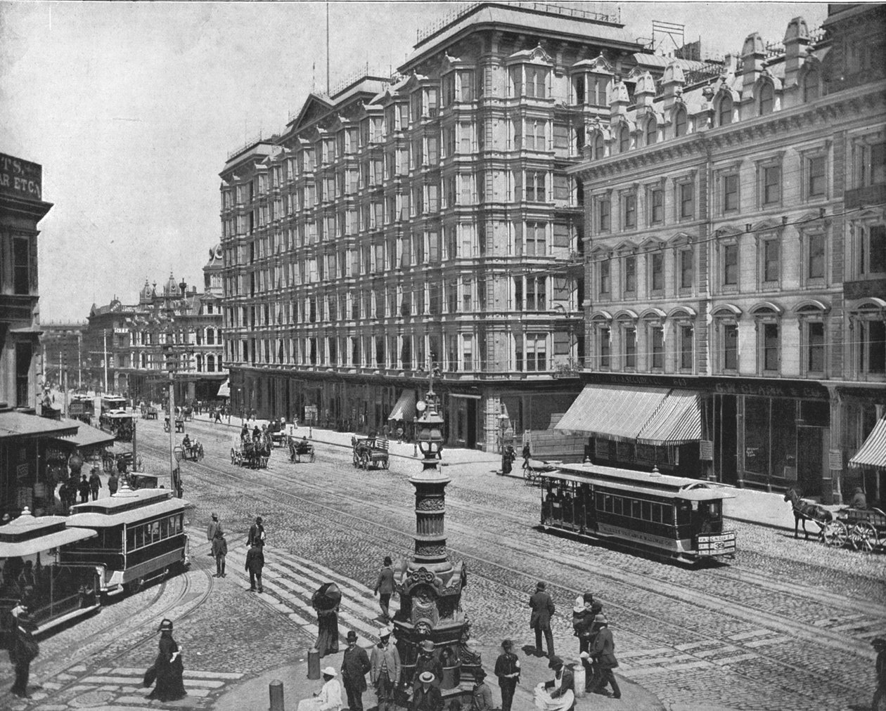 Market Street, San Francisco, Kaliforniya, ABD, c1900. by Unbekannt
