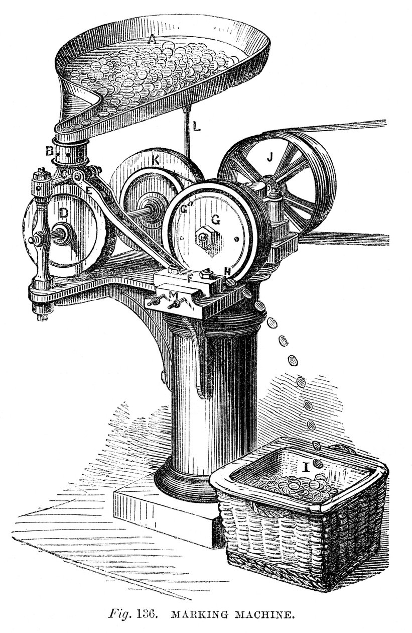 Markalama Makinesi, 1866 by Unbekannt