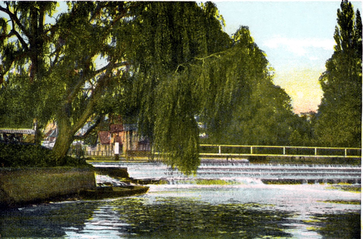 Marlow Weir, Buckinghamshire, 20. Yüzyıl by Unbekannt