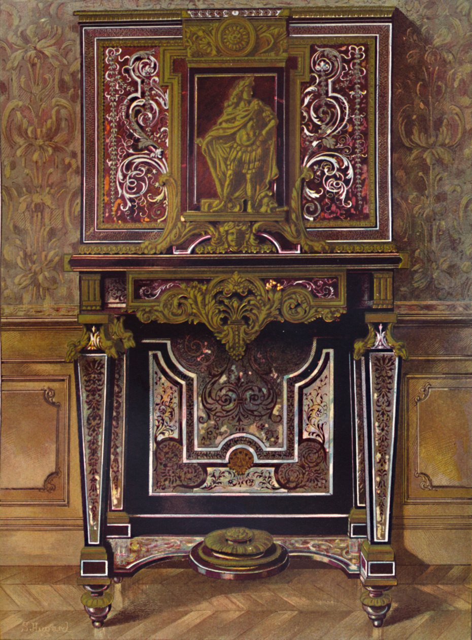 Altın yaldızlı bronz süslemeli Marker Dolap, AndrÚ Charles Boule, 1903 by Unbekannt