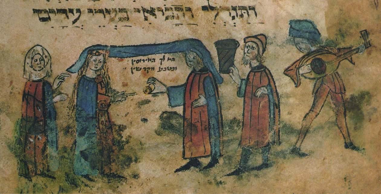 Evlilik. Haggadah, 15. yüzyılın ortalarında. by Unbekannt