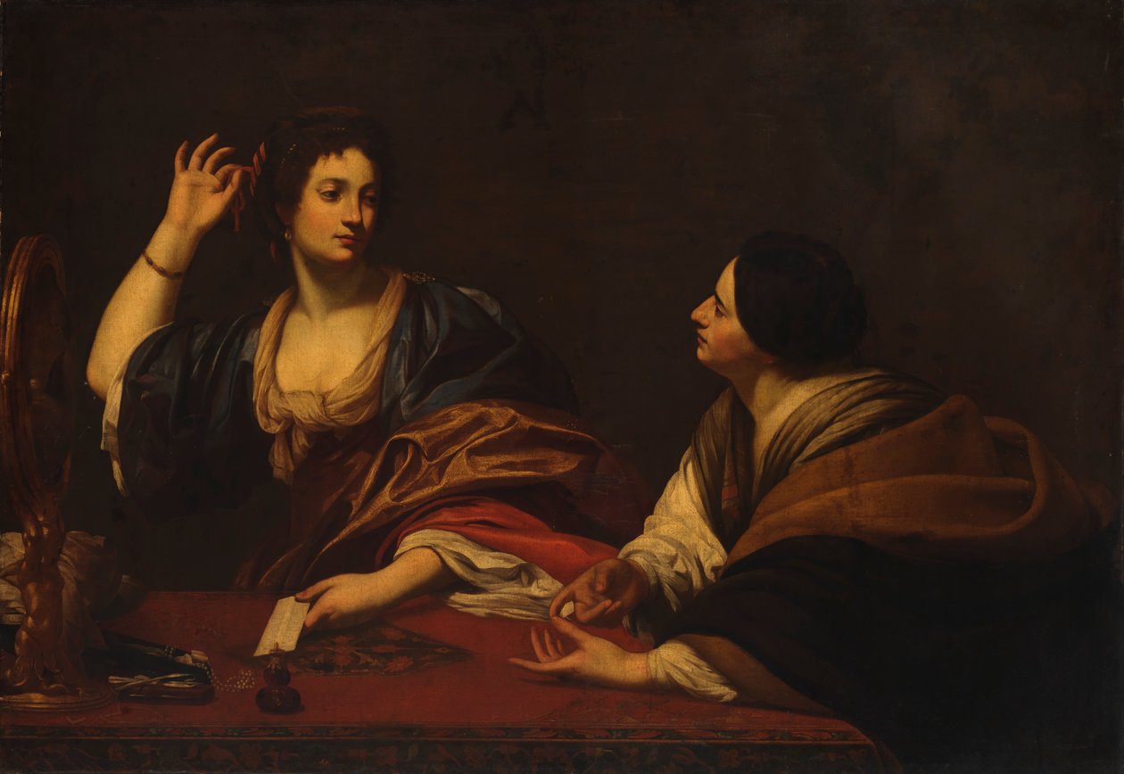 Martha Kibirli Kızkardeşi Magdalalı Mecdelli Azarlıyor, 17. yüzyıl. by Unbekannt