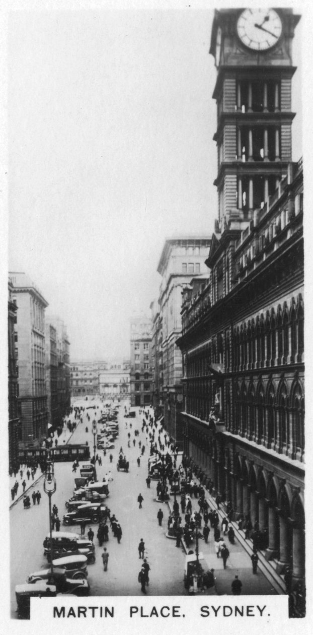 Martin Place, Sidney, 1928 by Unbekannt