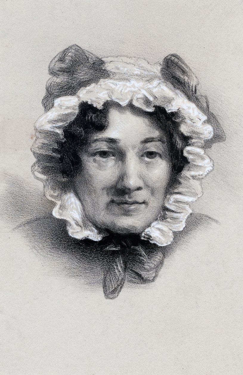 Mary Ann Lamb 1764-1847, İngiliz yazar, 19. yüzyıl by Unbekannt