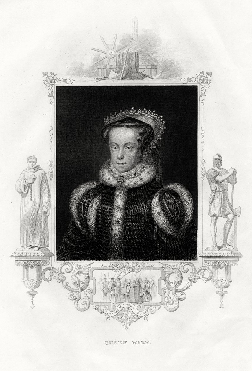 Mary I 1516-1558, Mary Tudor olarak da bilinir, 1860 by Unbekannt