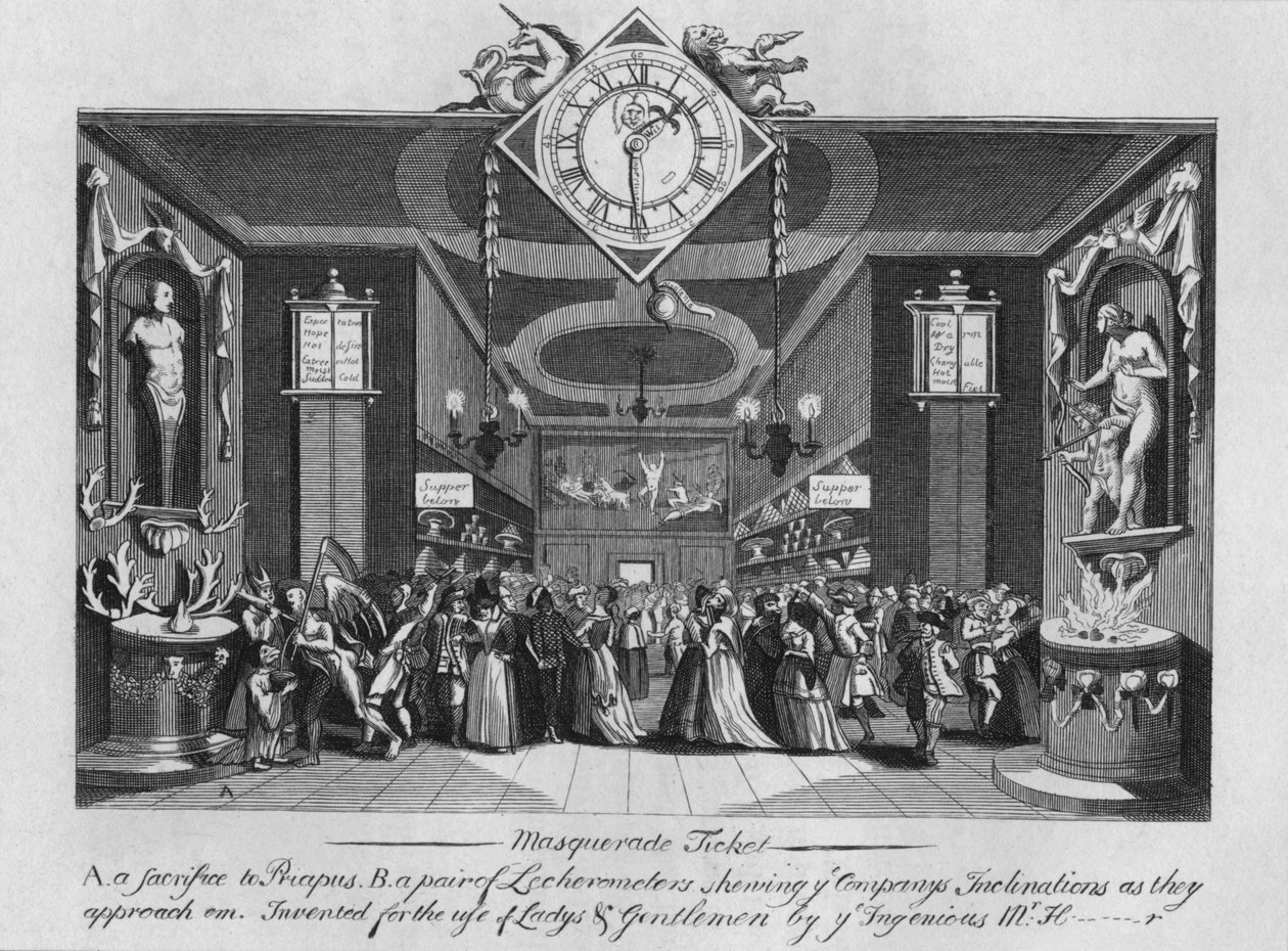 Maskeli Balo Bileti, 1727, 1827. by Unbekannt