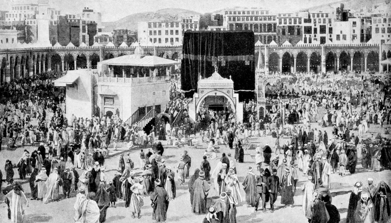 Mekke büyük camisi, Mekke, Suudi Arabistan, 1922 by Unbekannt