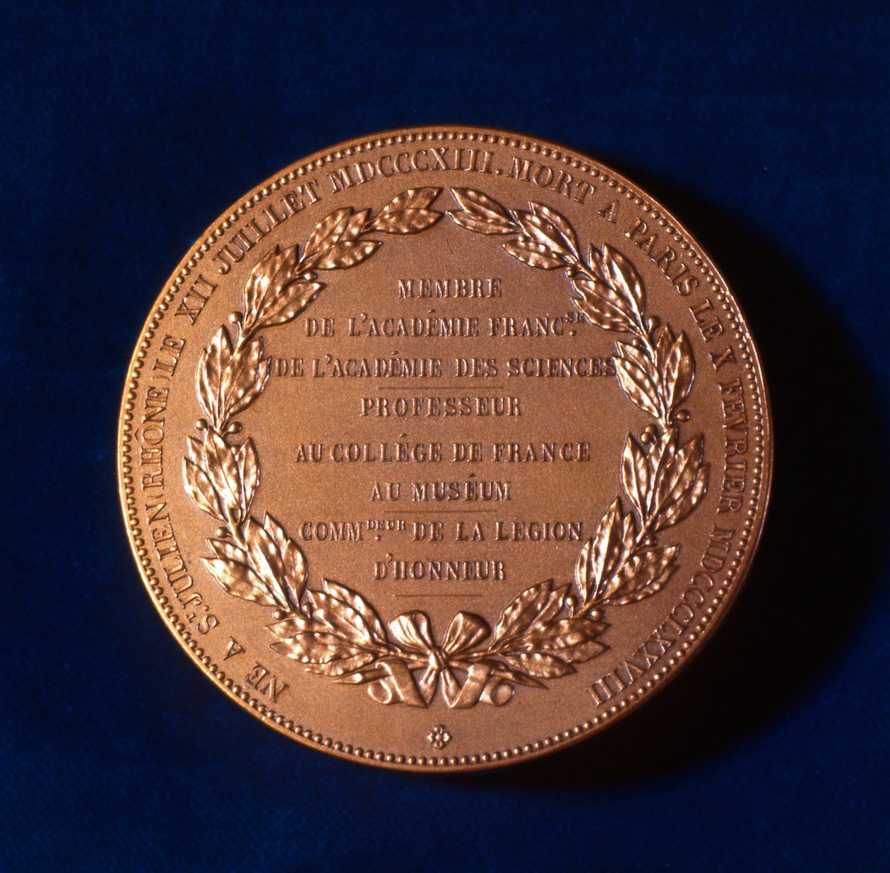Claude Bernard, Fransız fizyolog, 19. yüzyıl anısına madalya by Unbekannt