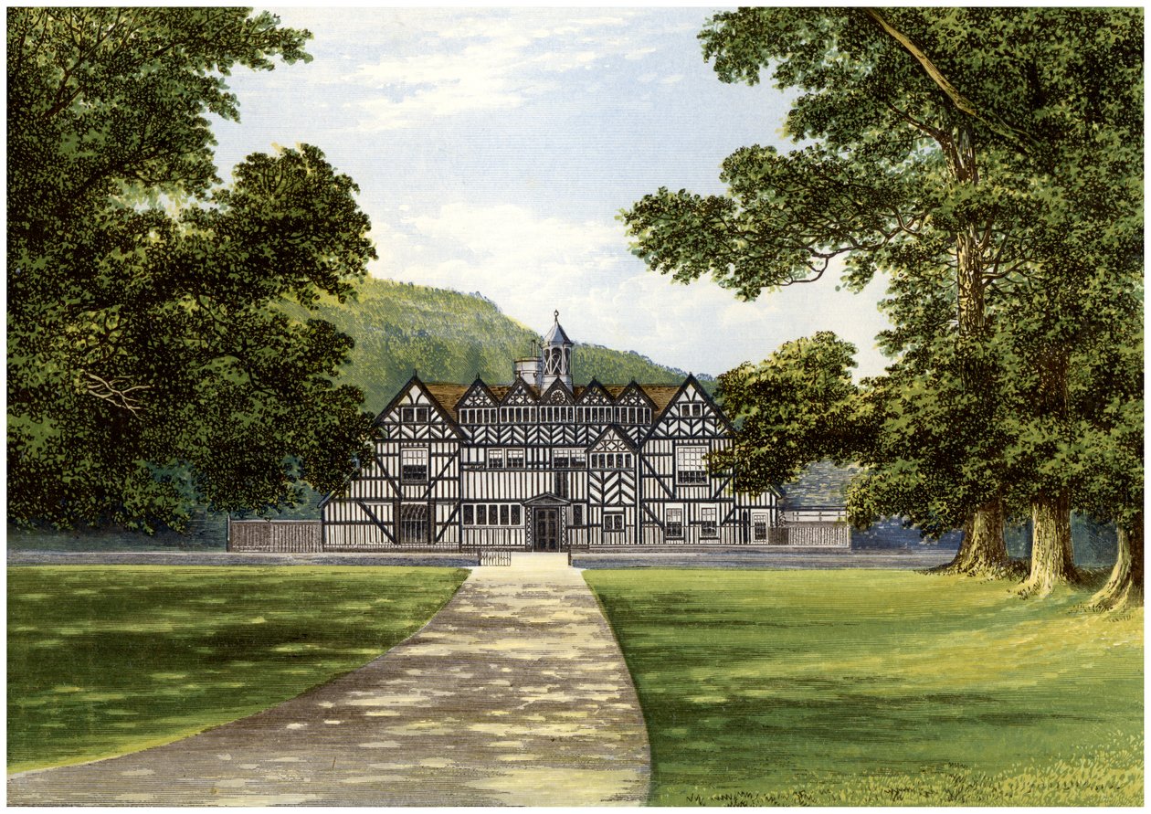 Droitwich yakınlarındaki Meer Hall, Worcestershire, Bearcroft ailesinin evi, c1880 by Unbekannt