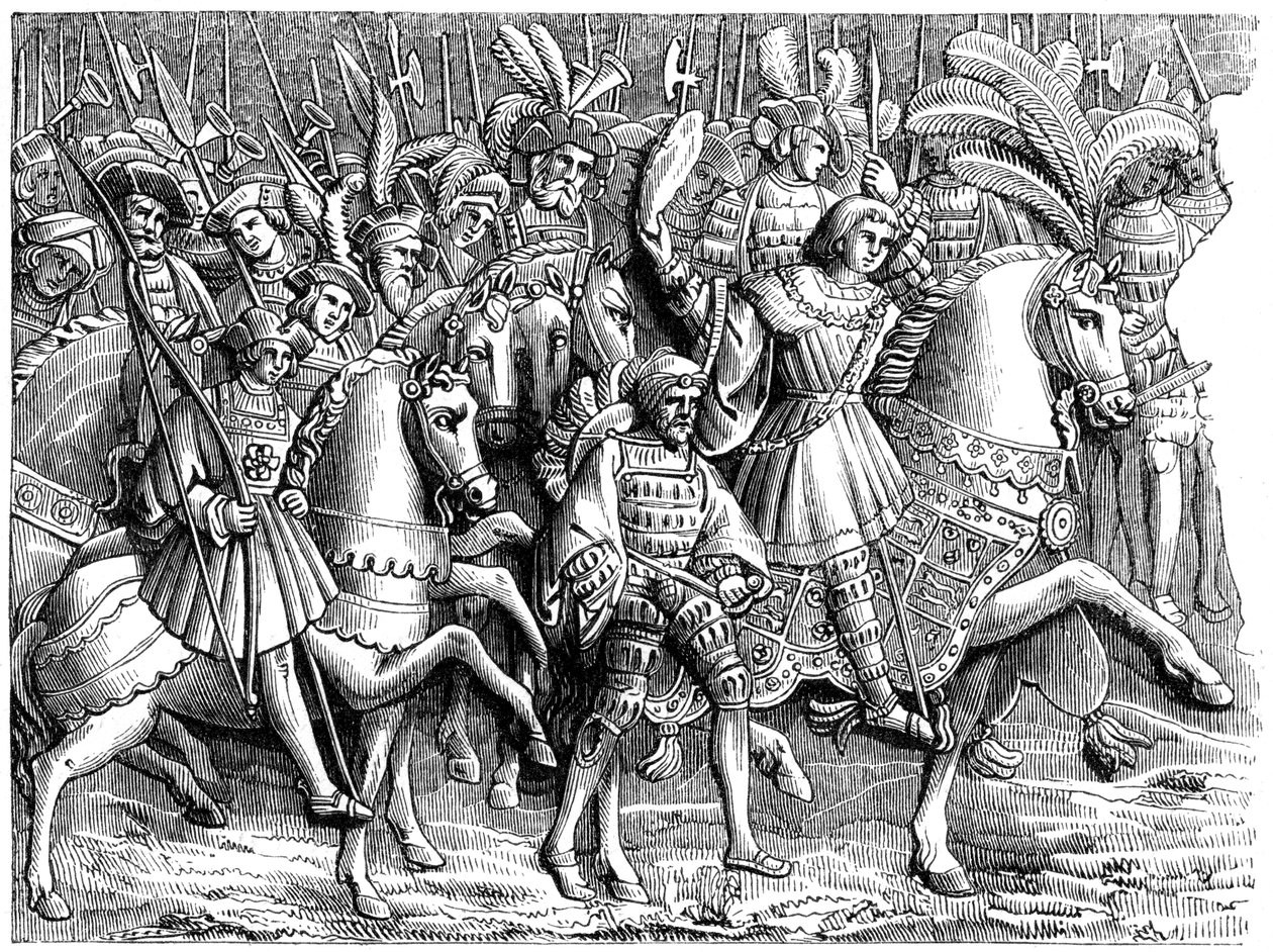 Altın Kumaş Tarlasında Buluşma, c16. yüzyıl 1849 by Unbekannt