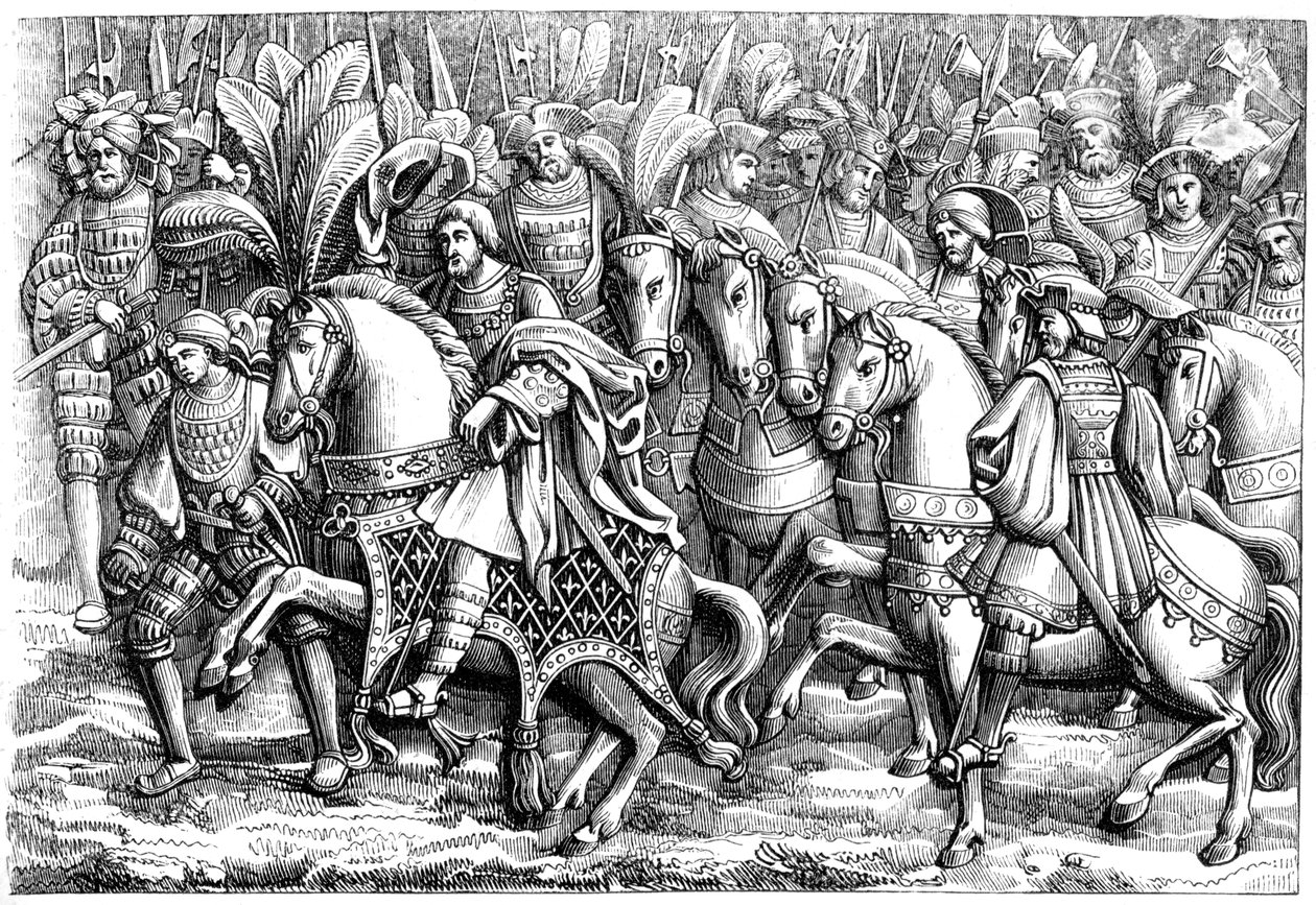 Altın Kumaş Tarlasında Buluşma, c16. yüzyıl 1849 by Unbekannt