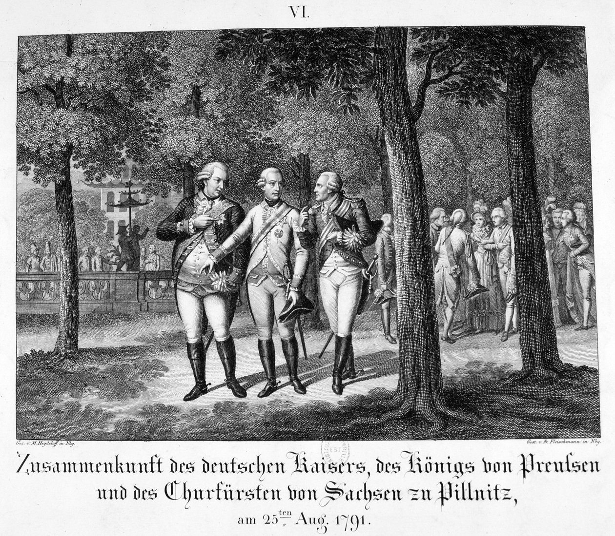 Alman İmparatoru ile tanışma, 25 Ağustos 1791, 19. yüzyıl by Unbekannt