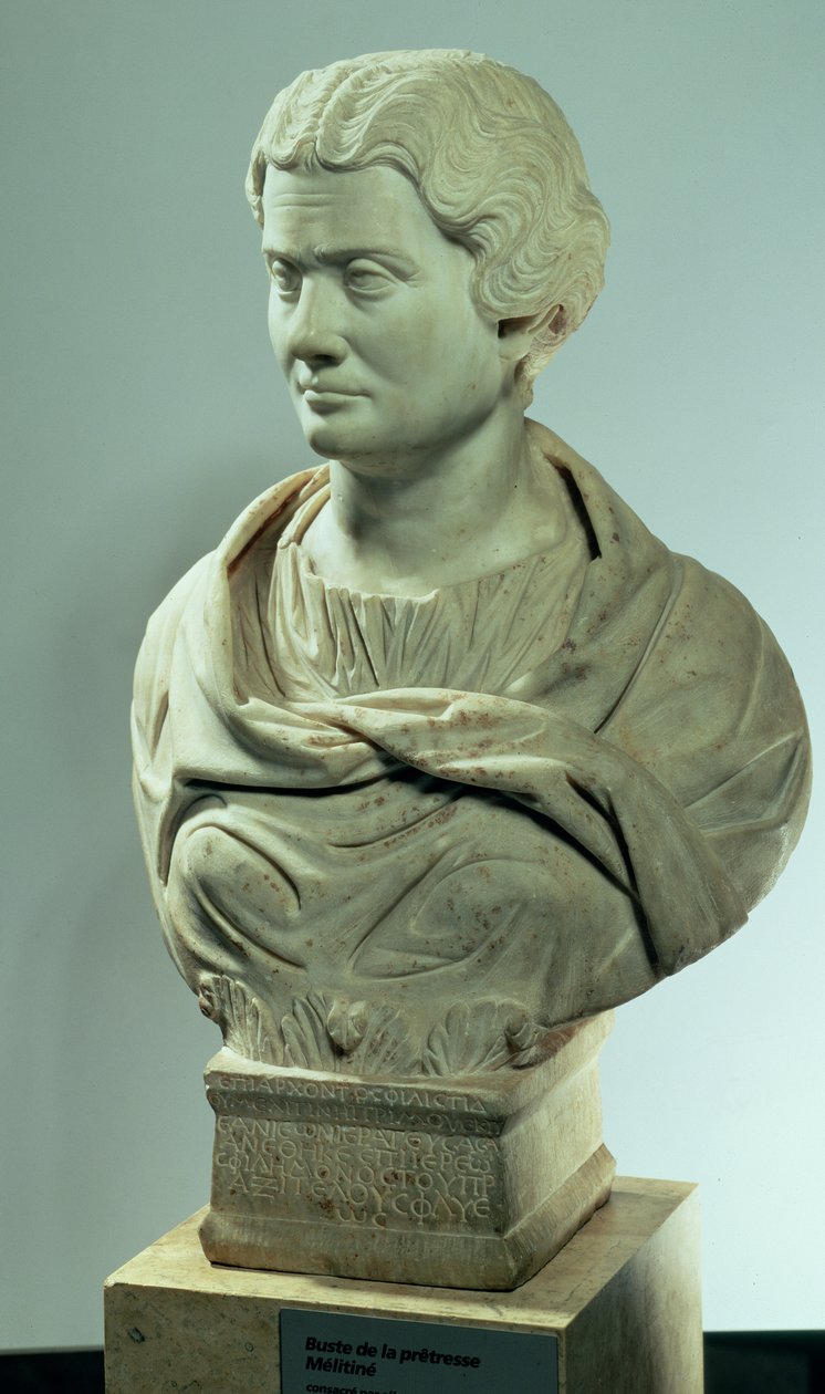 Melitene, Tanrıların Annesi'nin rahibesi, Roma mermer büstü, MS 162'de kutsandı by Unbekannt