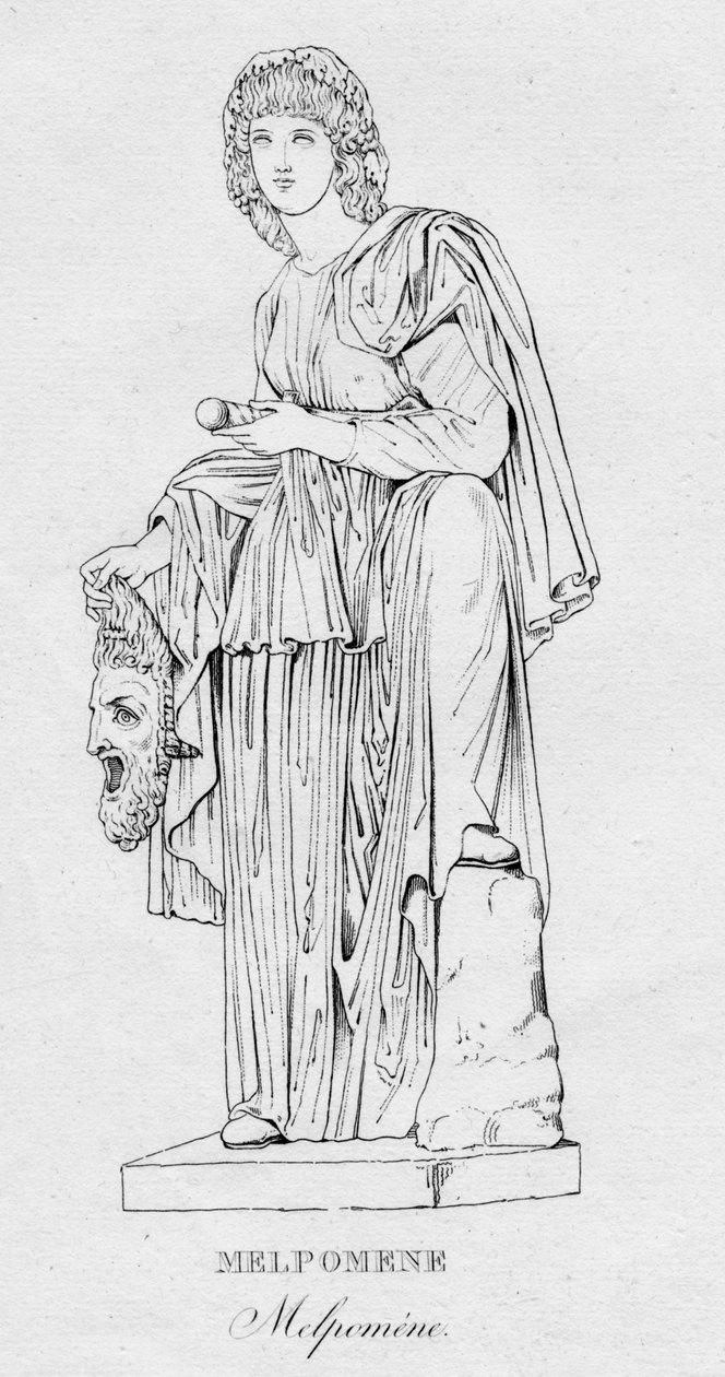 Melpomene Melpomen, c1850 by Unbekannt