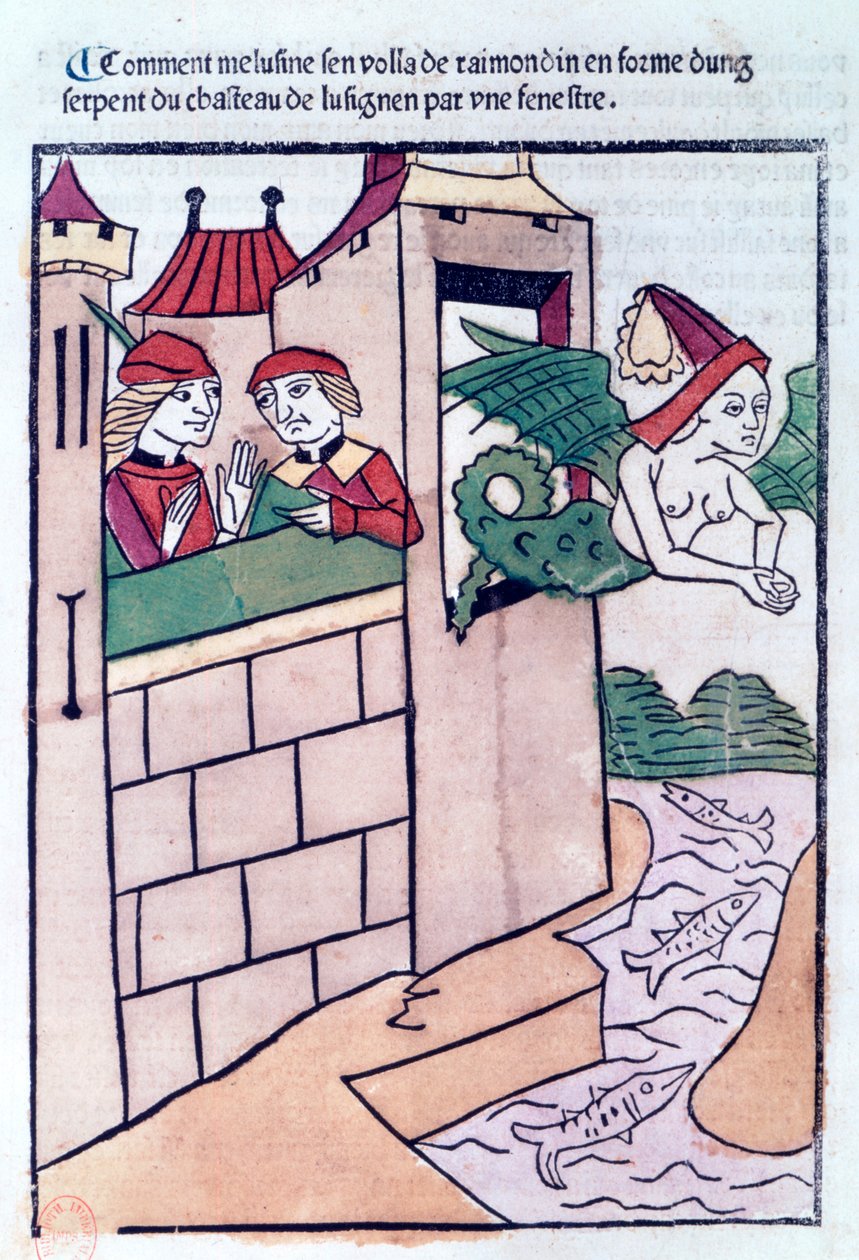 Melusine uçup gidiyor, 1478 by Unbekannt