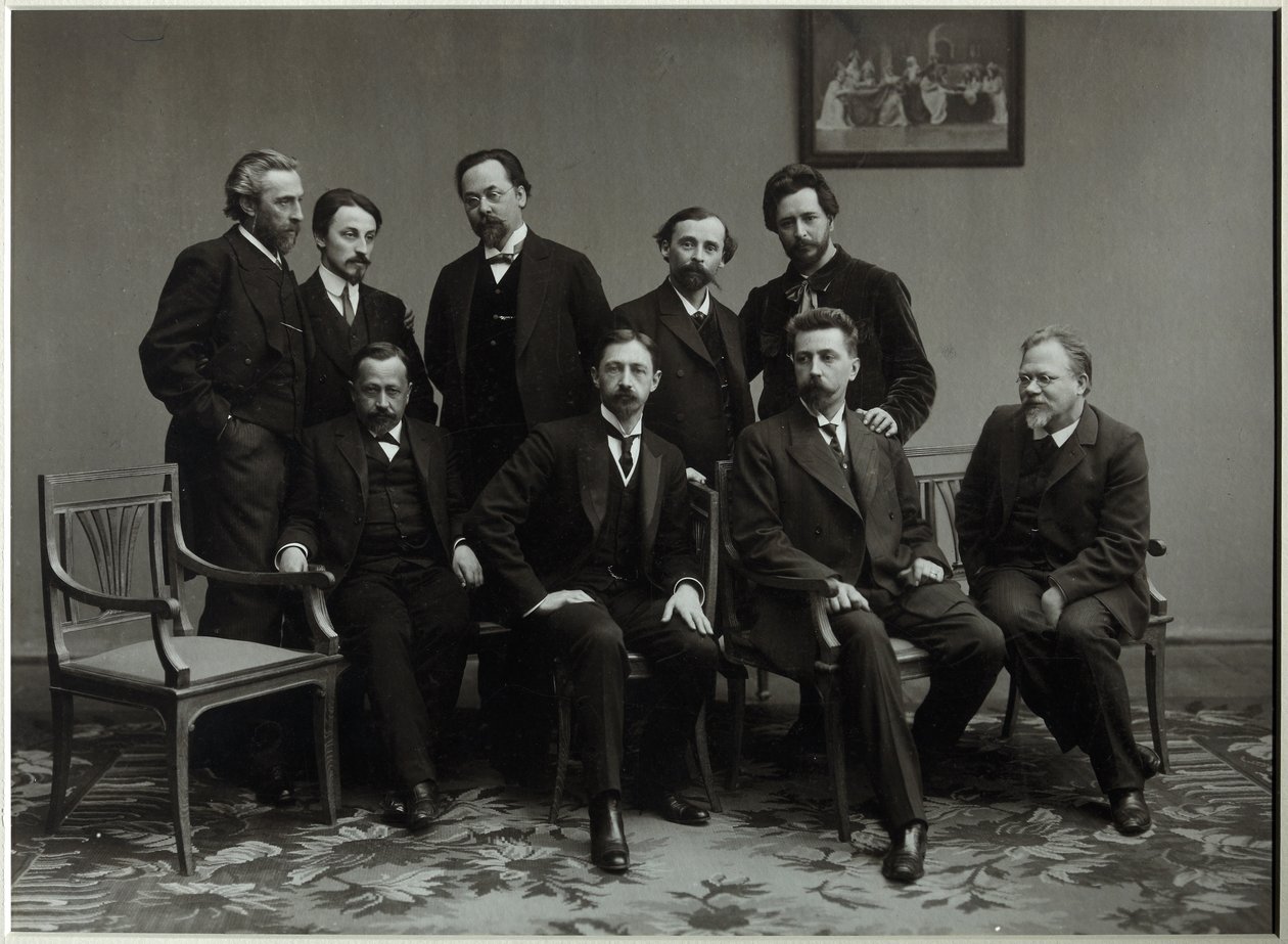 Edebi Grubun Üyeleri Sreda Çarşamba, 1910 by Unbekannt