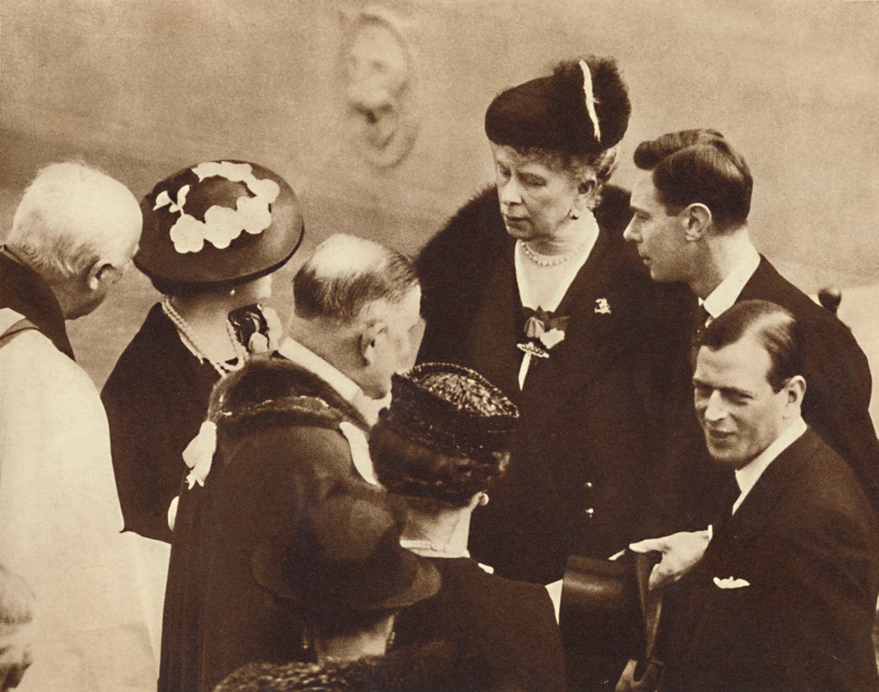 Babasının Anıtı Açıldı, Windsor Kalesi, 23 Nisan 1937 by Unbekannt