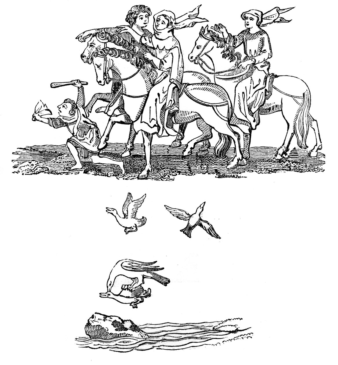 Erkekler ve Kadınlar Hawking hareketinde, 14. yüzyıl, 1833 by Unbekannt