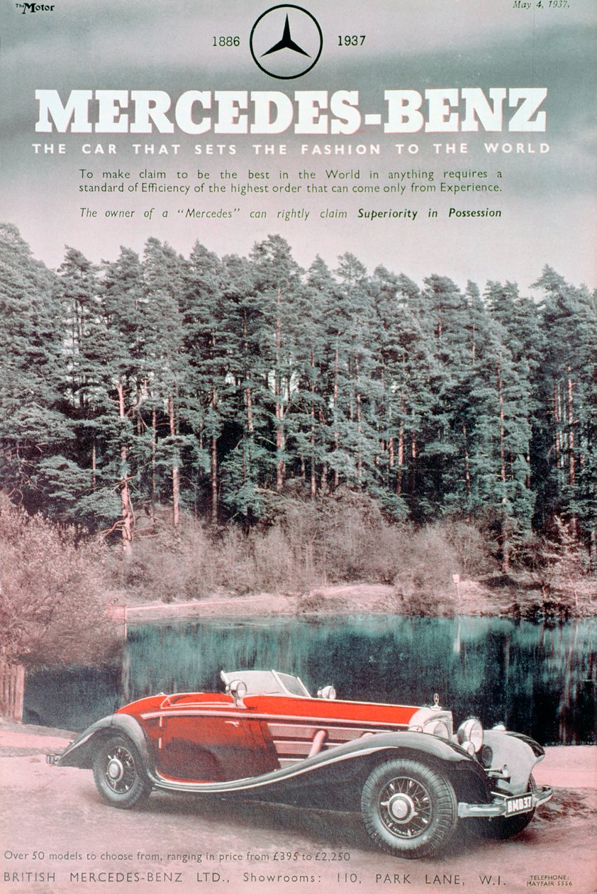Mercedes-Benz otomobil reklamı, 1937 by Unbekannt