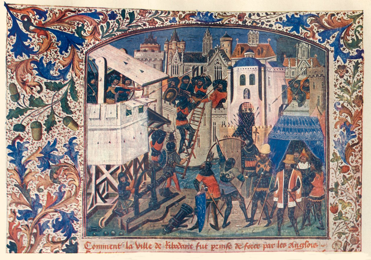 Yüz Yıl Savaşları Sırasında Savaş Yöntemleri, c1400, c1930. by Unbekannt