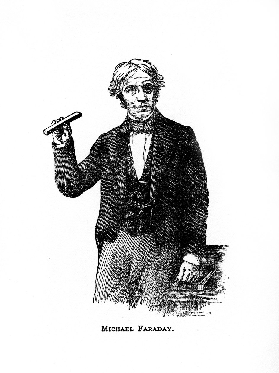 Michael Faraday, 19. yüzyıl İngiliz kimyager ve fizikçisi, 20. yüzyıl by Unbekannt