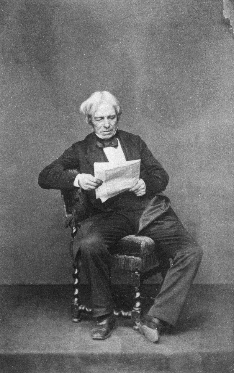 Michael Faraday, İngiliz fizikçi ve kimyager, c1850-1867 by Unbekannt