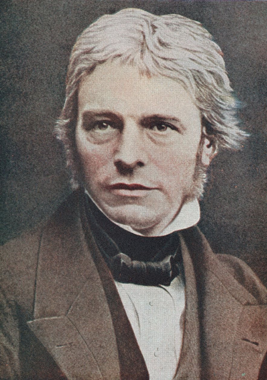 Michael Faraday, İngiliz fizikçi ve kimyager, 19. yüzyılın ortalarında by Unbekannt