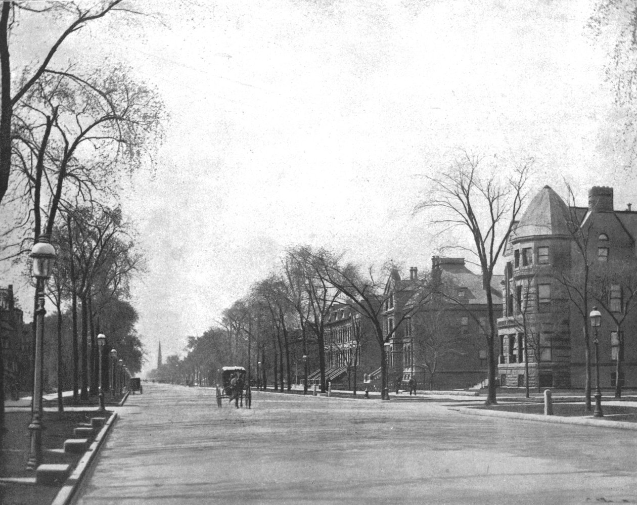 Michigan Bulvarı, güneye bakıyor, Chicago, Illinois, ABD, c1900. by Unbekannt