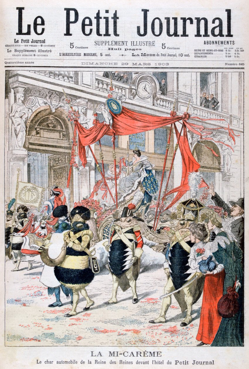 Kraliçelerin kraliçesinin Orta Ödünç Karnaval şamandırası, 1903 by Unbekannt