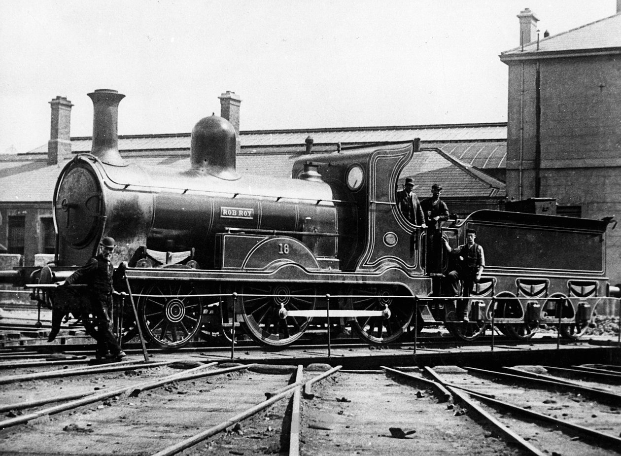 Midlands ve Great Western Demiryolu İrlanda 2-4-0 lokomotif Rob Roy, 1873 by Unbekannt